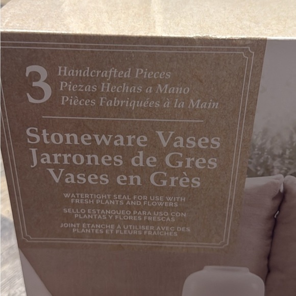 Stoneware Vases Set - white - Picture 3 of 5